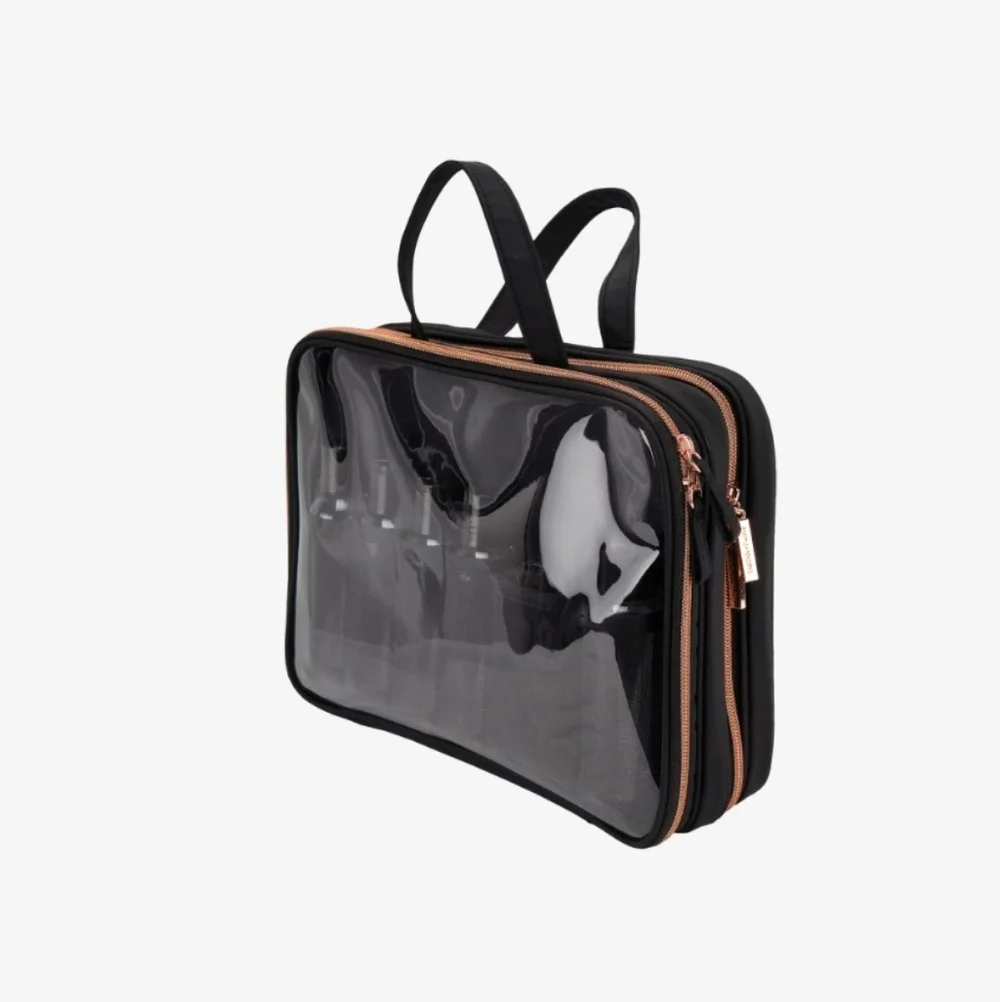 Brand New Clear/Black Travel Toiletry Bag